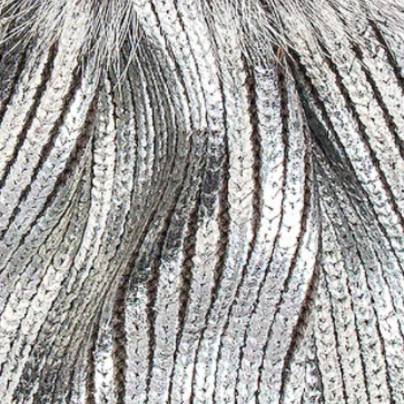 SOLD -Metallic Pom Beanie Hat - Picture 4 of 7